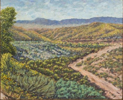 San Mateo Creek Bed,2001,oil,18x22